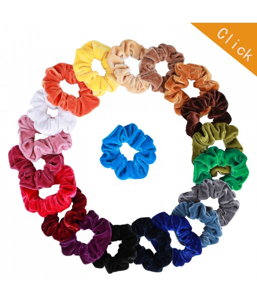 ONLY US :Scrunchies for Hair Velvet - 20 Pcs